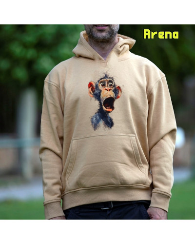 Chimpance - Sudadera Hombre Con Capucha