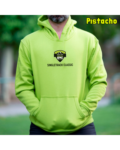 Sudadera hombre con capucha EPIC SINGLETRACK – La Kamiseta K Buskas