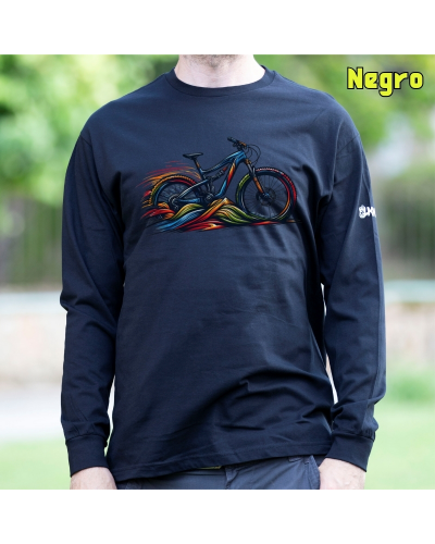 E Bike - Camiseta Hombre Manga Larga