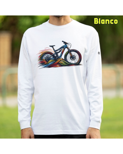 E Bike - Camiseta Hombre Manga Larga