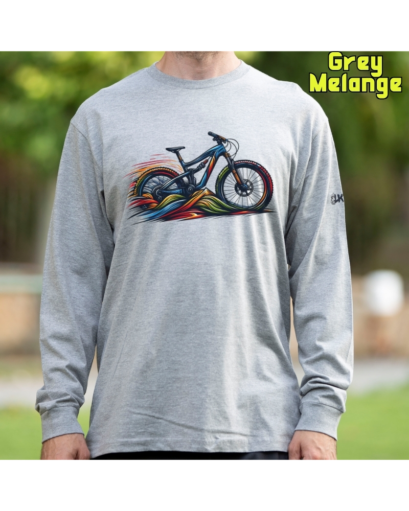 E Bike - Camiseta Hombre Manga Larga