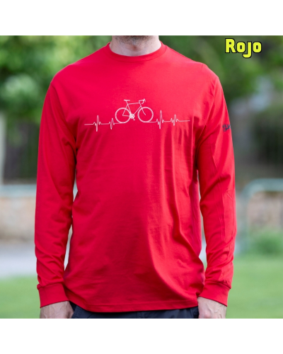 Camiseta Hombre Manga Larga - BICI LATIDO