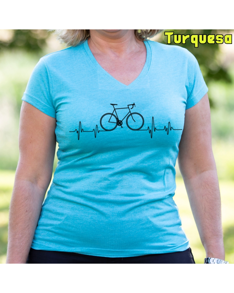 Camiseta Mujer manga corta - BICI LATIDO