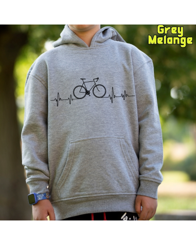 Sudadera niño con capucha BICI LATIDO - La Kamiseta K Buskas