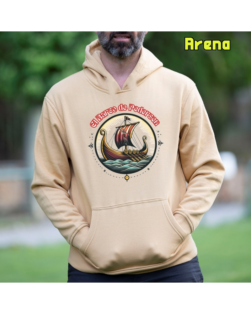 Sudadera hombre con capucha EL BARCO DE PEDERSEN – La Kamiseta K Buskas