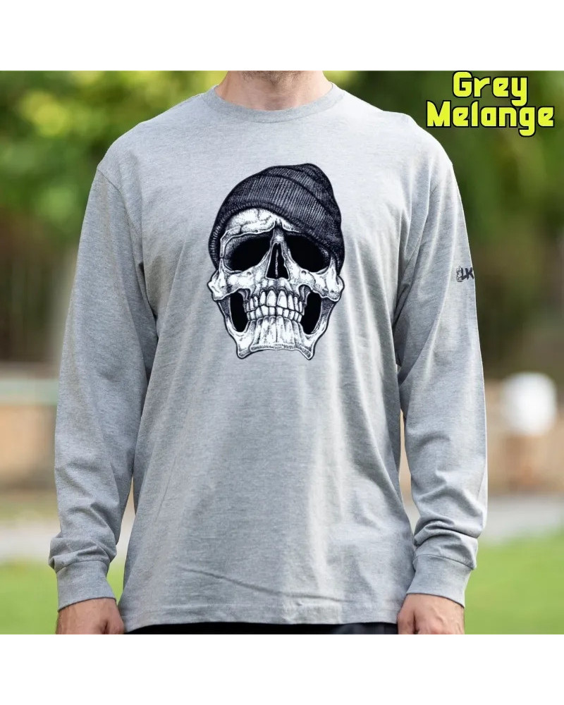 Camiseta Hombre Manga Larga - Skull Cap