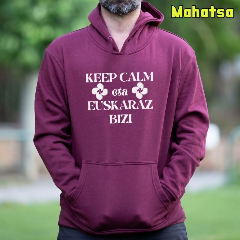 Keep Calm Euskaraz Bizi - Gizonezkoen Txanodun Jertsea