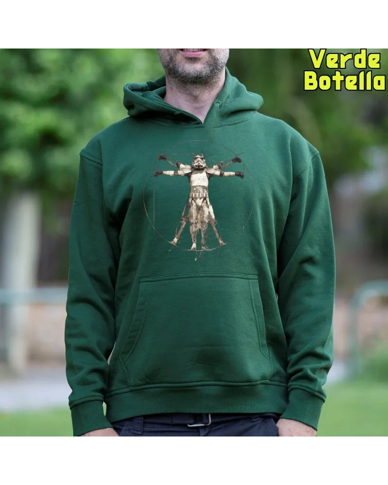 Sudadera hombre con capucha Trooper Da Vinci – La Kamiseta K Buskas
