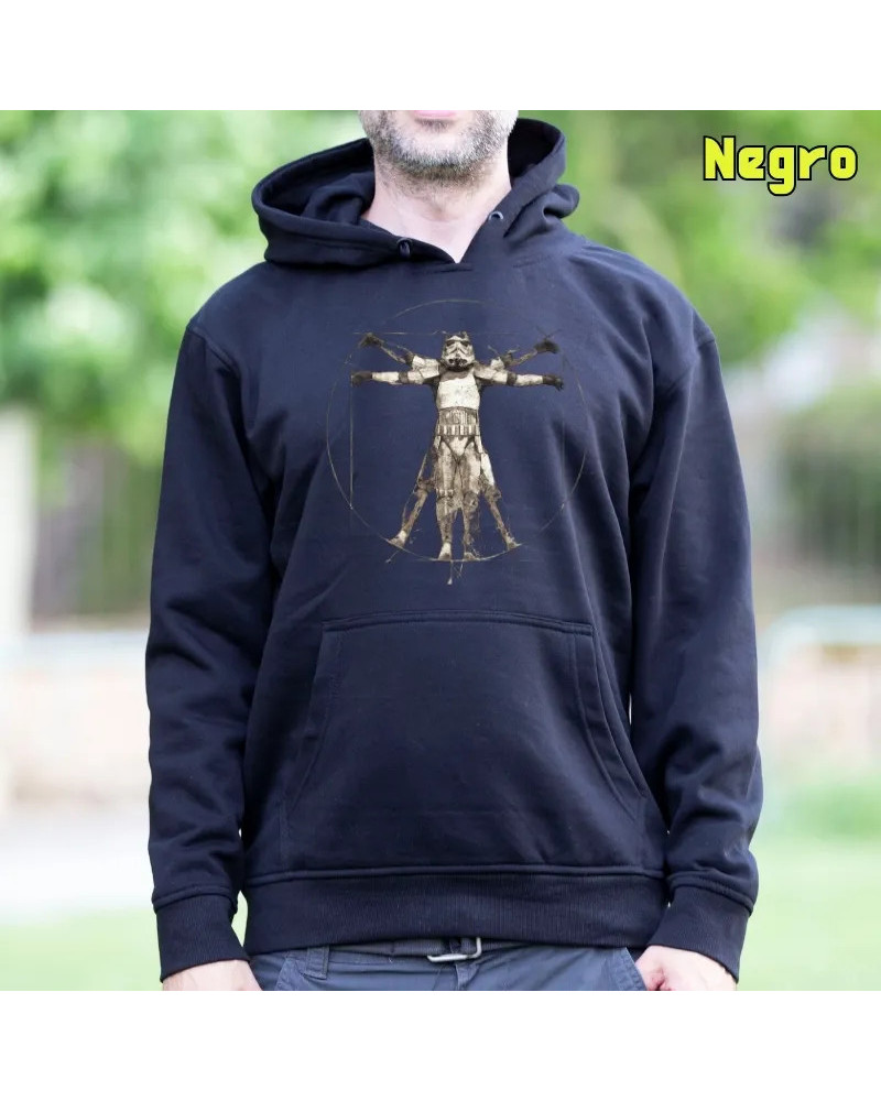 Sudadera hombre con capucha Trooper Da Vinci – La Kamiseta K Buskas