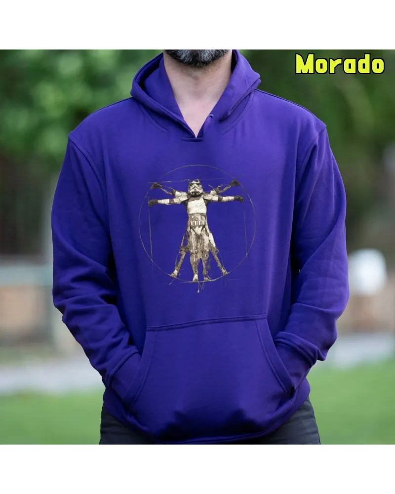 Sudadera hombre con capucha Trooper Da Vinci – La Kamiseta K Buskas