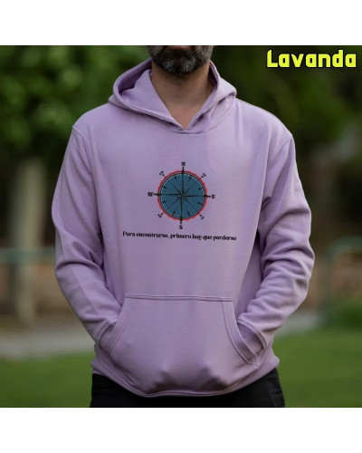 Sudadera hombre con capucha Norte Sur  La Kamiseta K Buskas