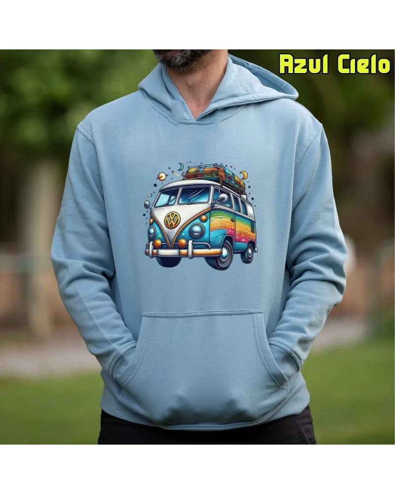 Sudadera hombre con capucha Love Van  La Kamiseta K Buskas