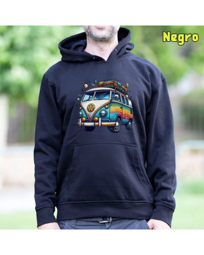 Sudadera hombre con capucha Love Van  La Kamiseta K Buskas