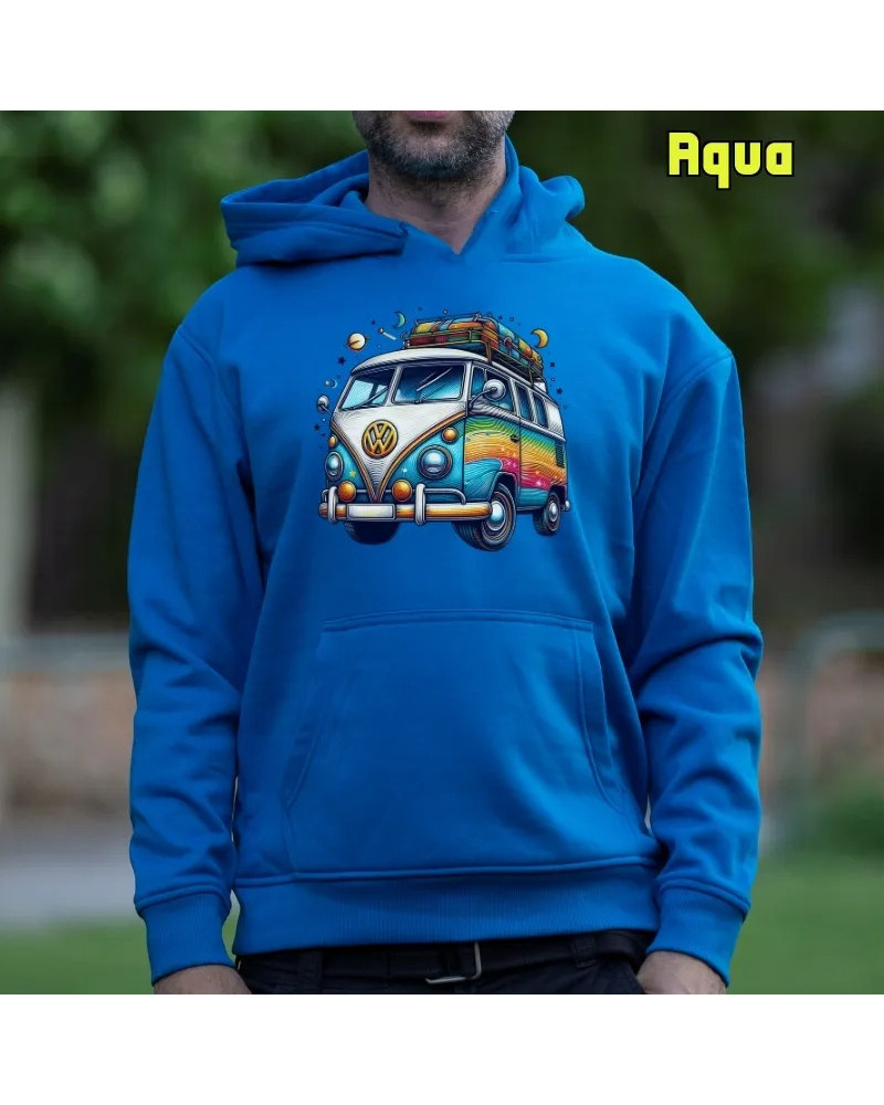Sudadera hombre con capucha Love Van  La Kamiseta K Buskas