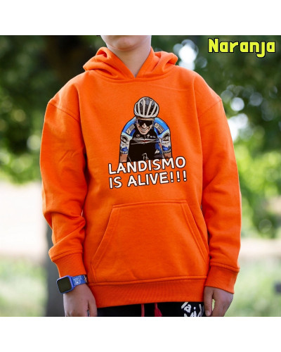 Sudadera niño con capucha Landismo Is Alive  La Kamiseta K Buskas