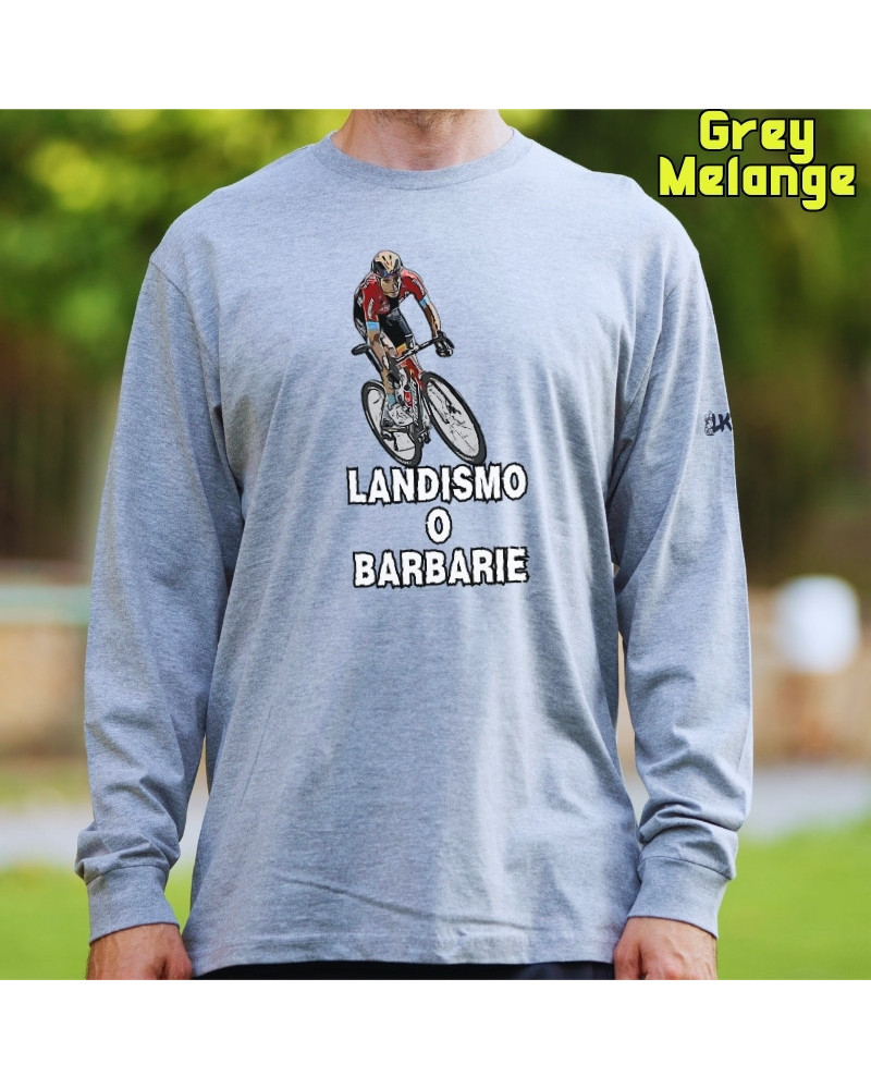 Landismo O Barbarie - Camiseta Hombre Manga Larga