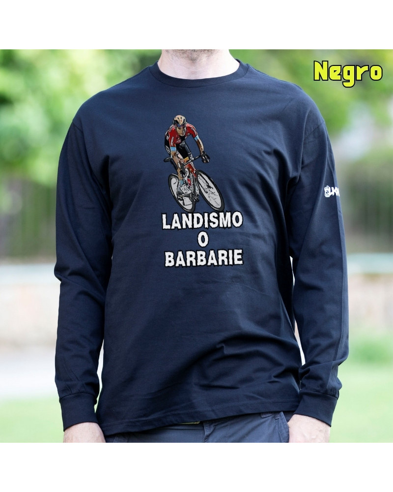 Camiseta Hombre Manga Larga - Larga Landismo O Barbarie
