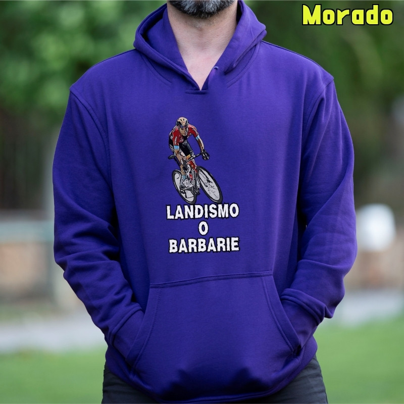 Landismo O Barbarie -  Sudadera Hombre Con Capucha